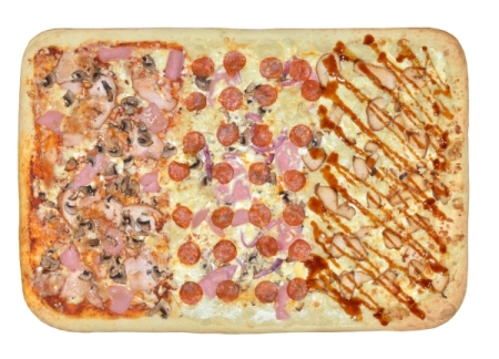 Пицца Чикен-Чоризо макси (три вкуса)