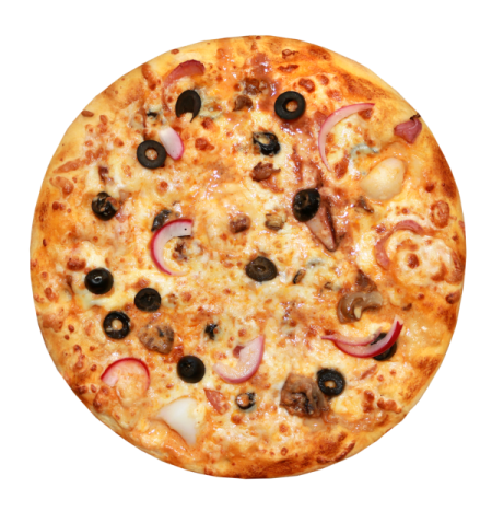Пицца Дары моря с соусом Том Ям
