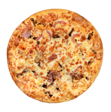 Пицца С креветками и соусом Том Ям